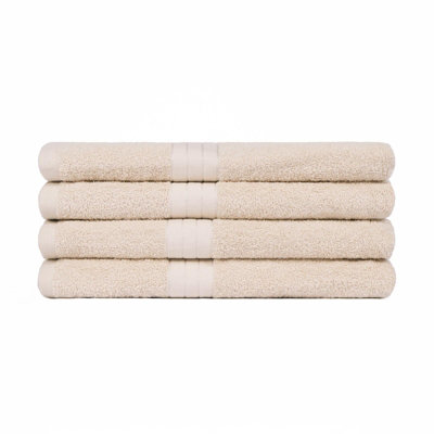 4 Pack 100% Cotton 500 GSM Luxury Bath Towels