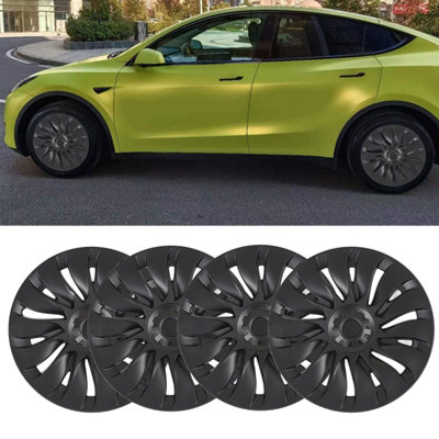 4-Pack 19inch Tesla Model Y Hub cover (2020-2023) - Full Rim Protector Trim Replacement