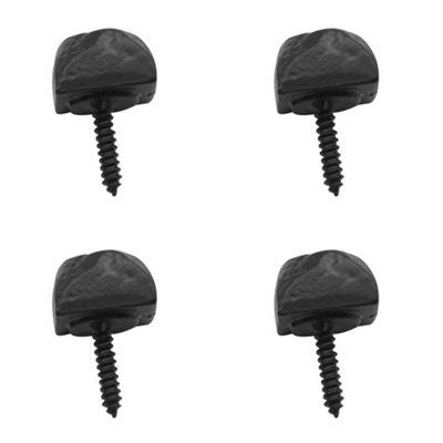 4 PACK 25x25mm Black Antique Door Studs for Elegant Home Decor - Door Handle