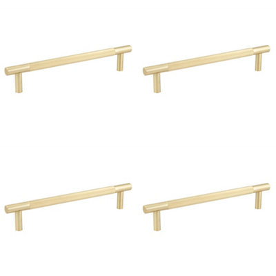 4 PACK 300mm Satin Brass Pull Handle for Doors - Door Handle