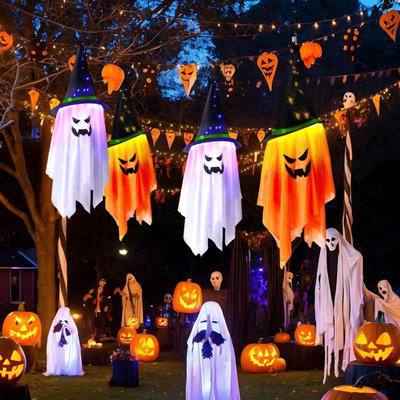 Décoration Halloween Maison Hantée Lumineuse - Occasion
