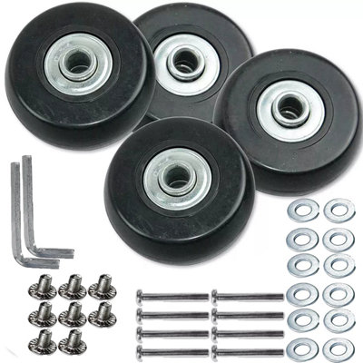Pack 50mm Luggage Suitcase Trolley Wheel Repair Kit Replacement