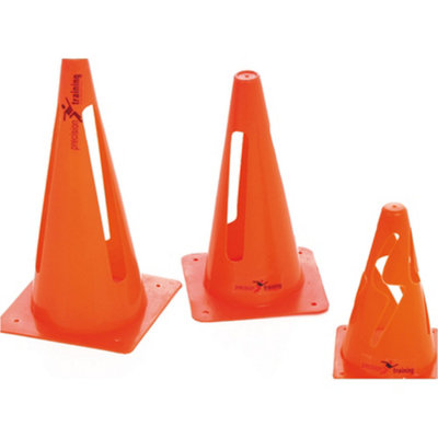 4 PACK 9" Orange Collapsible Sports Traning Cones - Pop-Up Football Pitch Safety