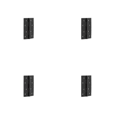 4 PACK Antique Black Butt Hinge 100x67mm - Classic Design for Doors - Traditional Gate Door - Door Hinges