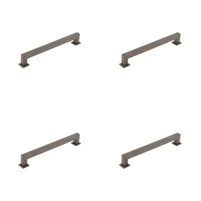 4 PACK Antique Brass Cabinet Handle - 224mm Premium Quality - Kitchen Drawer Pull Handle