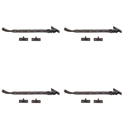 4 PACK Beeswax Bulb End Casement Stays - 243x15x6mm for Enhanced Window Functionality - Window Peg Bar