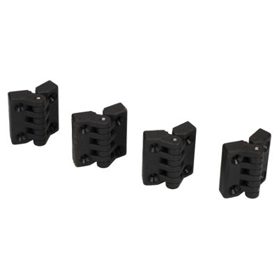 4 Pack Black Polyamide Hinge Reinforced Plastic 39x39mm Italian Made Industrial Price Comparisons | Compare The Build