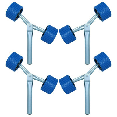 4 Pack Boat Roller Wing Bracket & Stem Post Non Marking Rollers ...