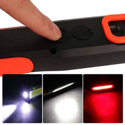 4-Pack COB LED Magnetic Work Lights Rechargeable Cordless USB Torch for ...