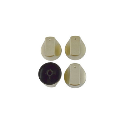 4 Pack Cooker Oven Hob Control Knob Switch (Seconds) Suitable for Many Brands by Ufixt