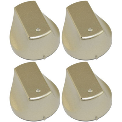 4 Pack Cooker Oven Hob Control Knob Switch (Seconds) Suitable for Many Brands by Ufixt