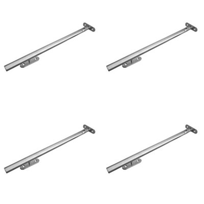 4 PACK Durable 260mm Casement Stay in Satin Stainless Steel for Windows - Window Peg Bar