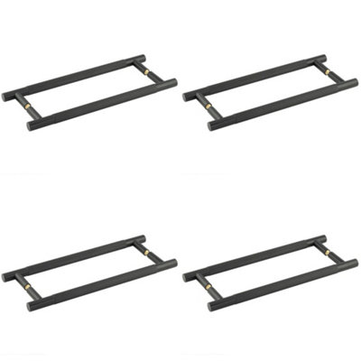 4 PACK Durable 300mm Black Back to Back Pull Handle for Doors - Door Handle