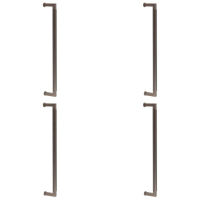 4 PACK Durable Dark Bronze Pull Handle 425mm for Cabinets and Doors - Door Handle