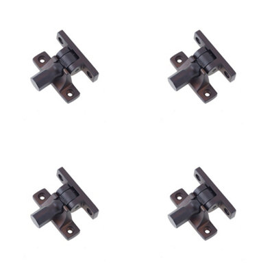 4 PACK Durable Fasteners Pattern 2 in Elegant Dark Bronze Finish - Window Fastener