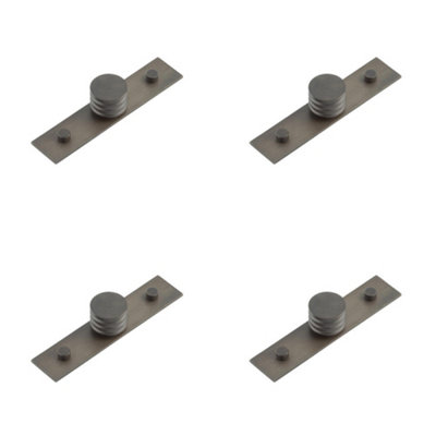 4 PACK Elegant 30mm Dark Bronze Cupboard Knob for Stylish Interiors Kitchen Cabinet Knob