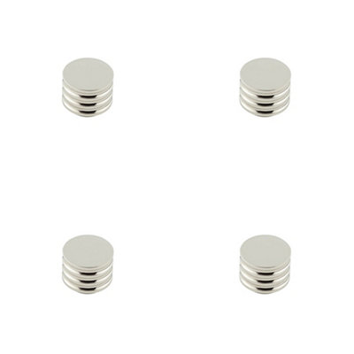 4 PACK Elegant 30mm Polished Nickel Cupboard Knob for Stylish Interiors - Kitchen Cabinet Knob