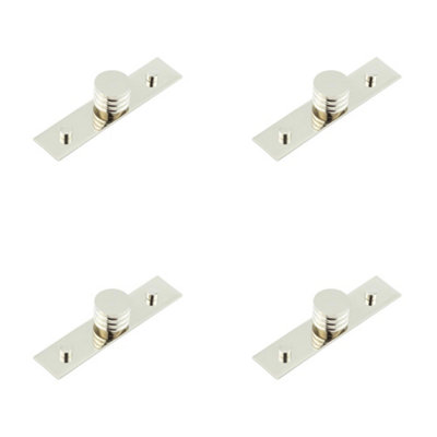 4 PACK Elegant 30mm Polished Nickel Cupboard Knob for Stylish Interiors Kitchen Cabinet Knob