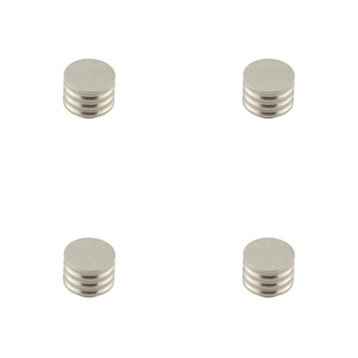 4 PACK Elegant 30mm Satin Nickel Cupboard Knob for Modern Interiors - Kitchen Cabinet Knob