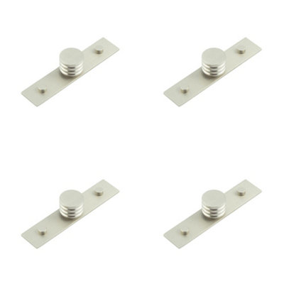 4 PACK Elegant 30mm Satin Nickel Cupboard Knob for Stylish Interiors - Kitchen Cabinet Knob