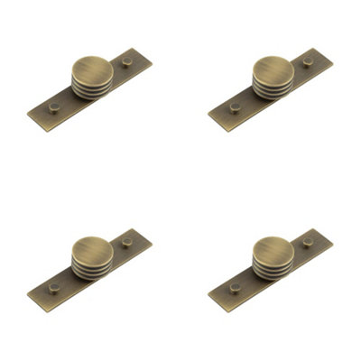 4 PACK Elegant 40mm Antique Brass Cupboard Knob for Stylish Interiors - Kitchen Cabinet Knob