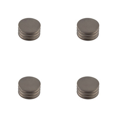 4 PACK Elegant 40mm Dark Bronze Cupboard Knob for Modern Spaces - Kitchen Cabinet Knob