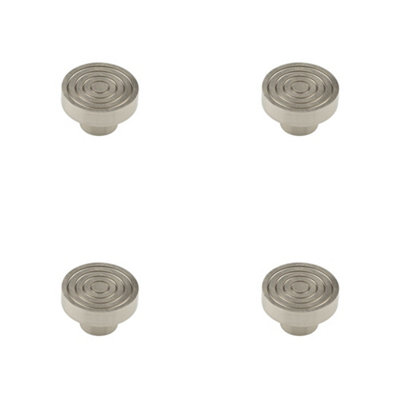 4 PACK Elegant 40mm Satin Nickel Cupboard Knob for Stylish Interiors Kitchen Cabinet Knob