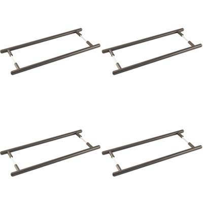 4 PACK Elegant 425mm Dark Bronze Pull Handle for Modern Homes - Door Handle