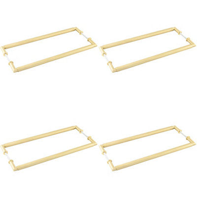 4 PACK Elegant 425mm Satin Brass Pull Handle for Modern Homes - Door Handle