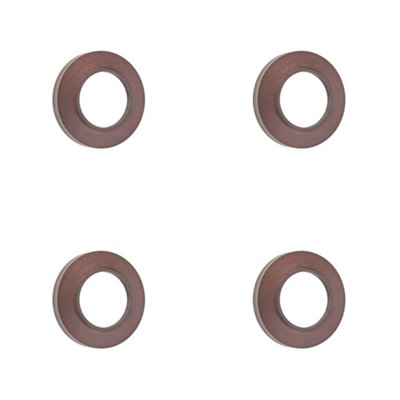 4 PACK Elegant Chamfered Outer Roses in Dark Bronze Grade 304 - Door Handle