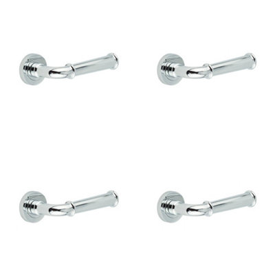 4 PACK Elegant Classic Polished Chrome Door Handle for Timeless Interiors - Interior Handle