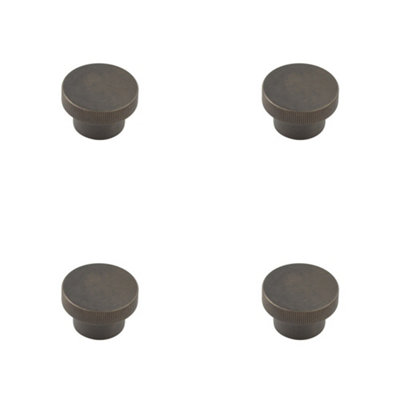 4 PACK Elegant Dark Bronze Cupboard Knob 40mm for Stylish Interiors - Kitchen Cabinet Knob
