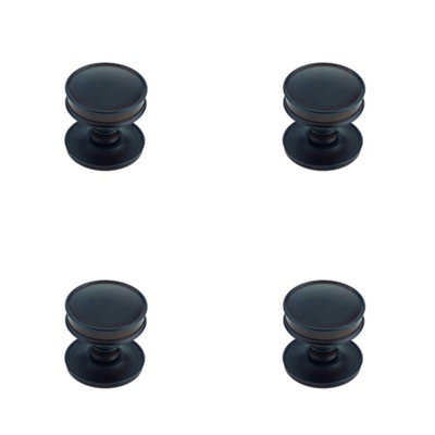 4 PACK Elegant Dark Bronze Cupboard Knob for Home Renovation - Kitchen Cabinet Knob