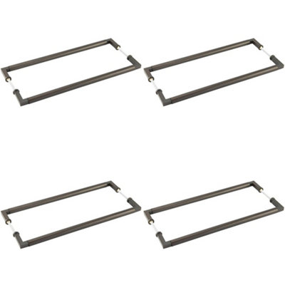 4 PACK Elegant Dark Bronze Pull Handle 425mm Back to Back for Cabinets and Doors - Door Handle