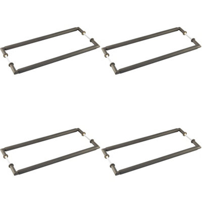 4 PACK Elegant Dark Bronze Pull Handle 425mm for Modern Home Design - Door Handle