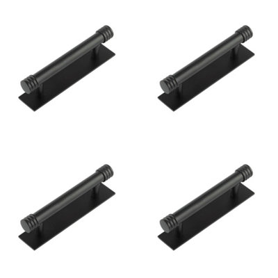 4 PACK Elegant Matt Black Cabinet Handle for Modern Interiors - Kitchen Drawer Pull Handle