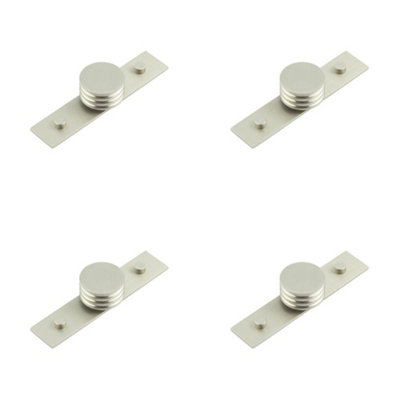 4 PACK Elegant Satin Nickel Cupboard Knob 40mm for Stylish Home Interiors - Kitchen Cabinet Knob