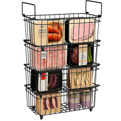 4-Pack Freezer Baskets Freezer Baskets for Chest Freezers for Chest