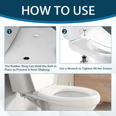 2 Pack Toilet Seat Screws,Toilet Seat Fittings,Universal Toilet Seat Bolts and Screws,Toilet Seat