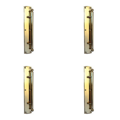4 PACK High-Quality 310mm Polished Brass Pull Handle for Doors and Cabinets - Door Handle