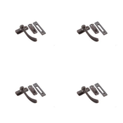 4 PACK High-Quality Beeswax Range Bulb End Casement Fasteners - 95x55mm - Window Handle