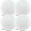 4 PACK IP65 Outdoor Garden Ball Light White Plastic 1x 40W E27 600mm Globe
