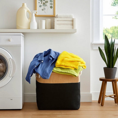 Sorbus Foldable Storage Cubes With Handles And Clear Window, Black 10.5 In. X 11 In. Fabric Decorative Basket (Set Of 6) STRG WBIN BLK 6PK