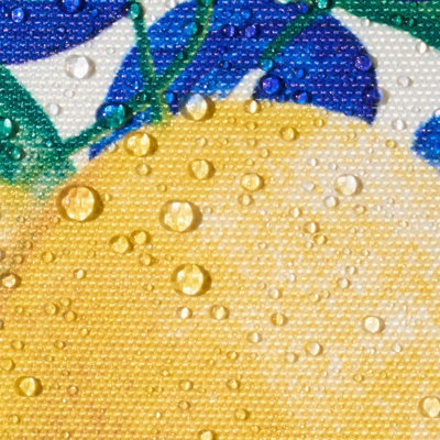 4 Pack Lemon Abstract Water Resistant Outdoor Cushion Covers Garden - 4