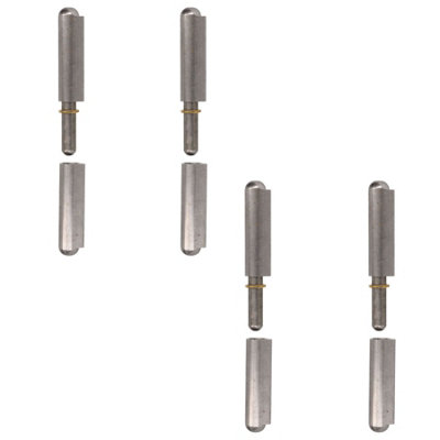 4 Pack Lift Off Bullet Hinge Weld On Brass Bush 20x180mm Heavy Duty Industrial