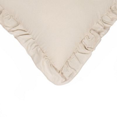 4 Pack Linen Frill Cushion Covers Home Living Luxury - 4