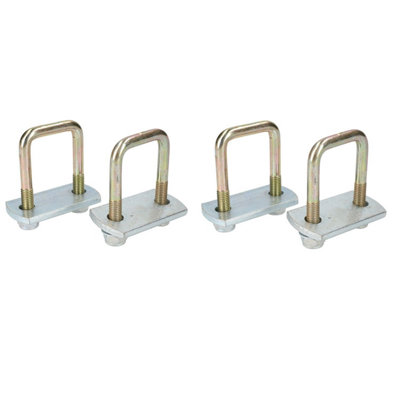 4 Pack M10 70mm x 100mm U-Bolt N-Bolt for Trailers with Nuts HIGH TENSILE