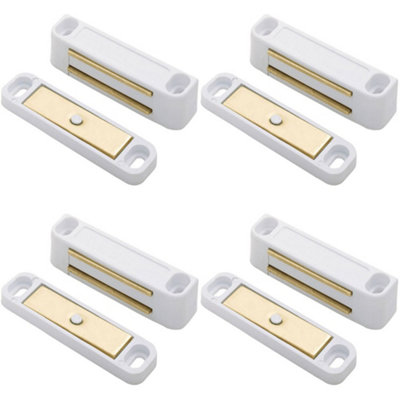 4 PACK - Magnetic Cupboard Door Catch 36.5mm Fixing Centres 3.5kg Pull
