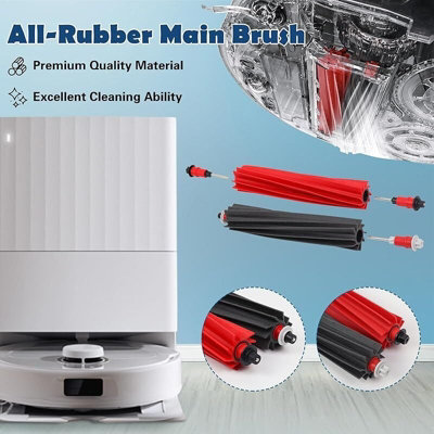 24-Pc Replacement Parts Kit For Roborock Qrevo Master/Slim Robot Vacuum - Brushes, Filters, Mop Pads, Bags