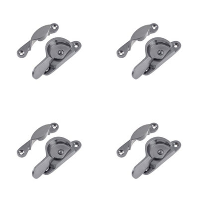 4 PACK Narrow Fasteners 65mm in Elegant Dark Bronze Finish - Window Fastener